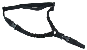 TacFire One Point Sling Black Nylon 30"-40" Adjustable Double Bungee Rifle