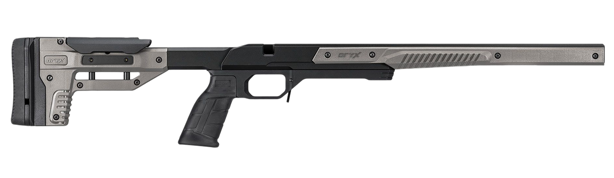 MDT Oryx Sportsman Chassis Gray Anodized Aluminum - Howa 1500 SA / Weatherby Vanguard