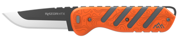 Outdoor Edge Razor HTX 3" Folding Plain 420J2 SS Orange/Gray TPR Handle