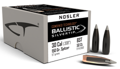 Nosler Ballistic Silvertip .308 30 Cal 150gr Spitzer Bullets - 50/Box