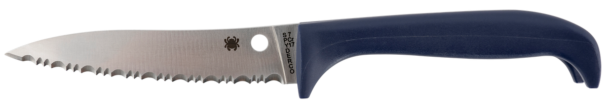 Spyderco Counter Puppy K20SPR 3.48" Serrated 7Cr17MoV Purple Plastic Fixed Blade Knife