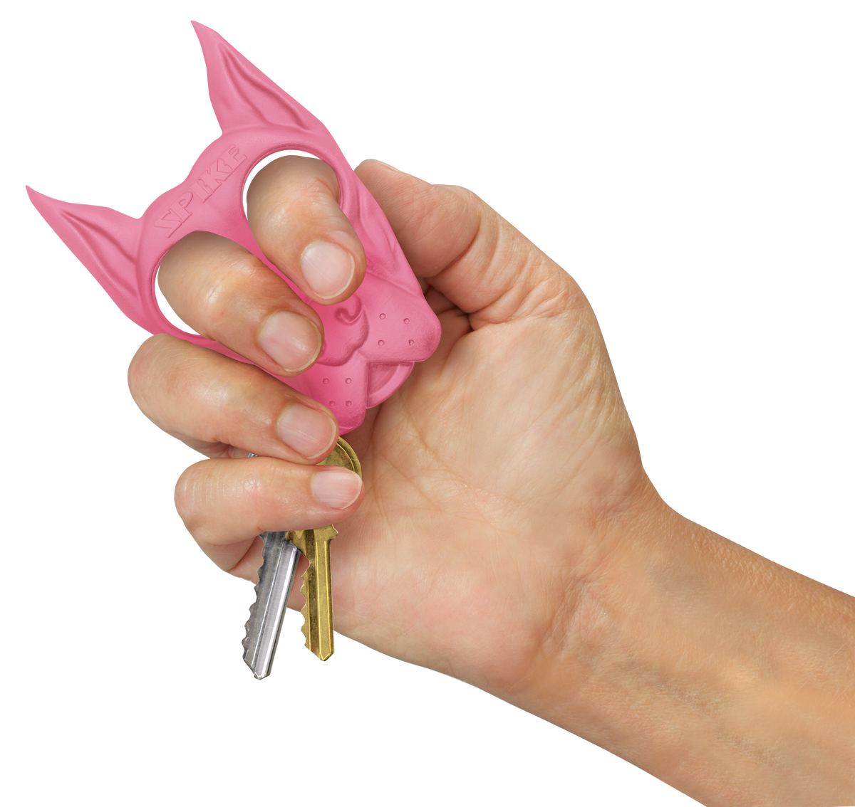 PSP Spike Self Defense Keychain Pink ABS Plastic