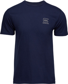 Glock Strong Short Sleeve T-Shirt Navy Ringspun Cotton XL