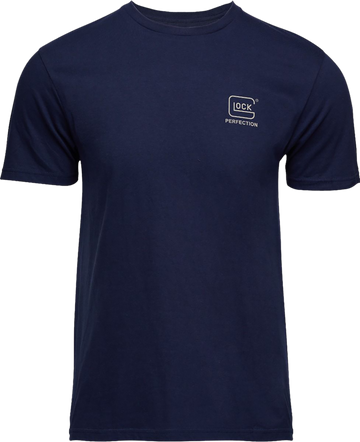 Glock Strong Short Sleeve T-Shirt Navy Ringspun Cotton XL