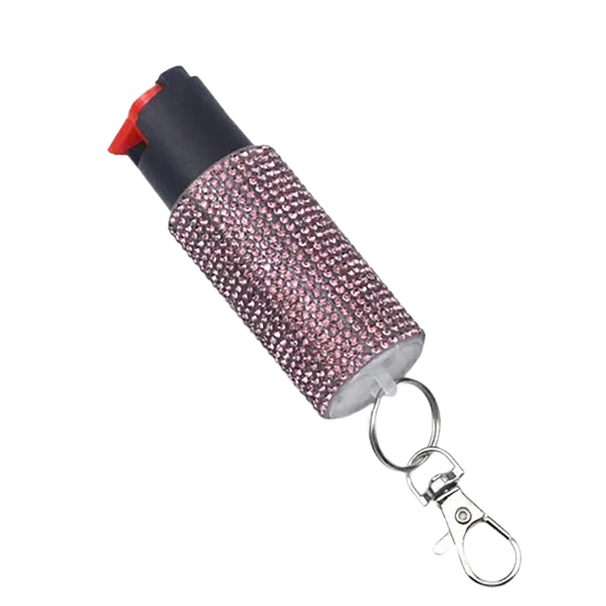 PSP Studded Pepper Spray .5 oz Pink Canister with Keychain