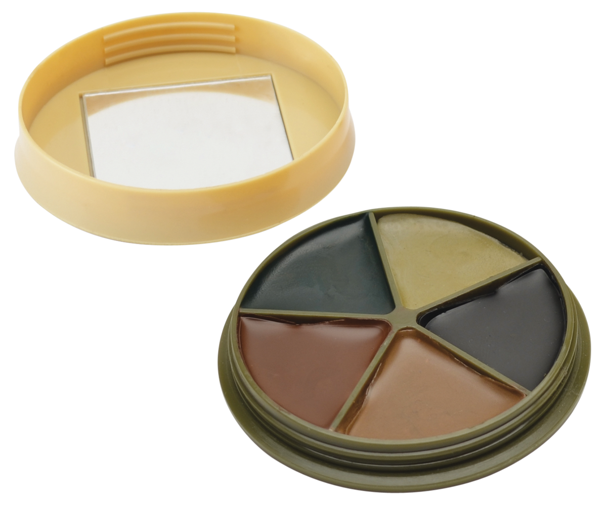 HME CMOFP5 5-Color Camo Face Paint Kit - Black/Brown/Green/Sand/Light Green