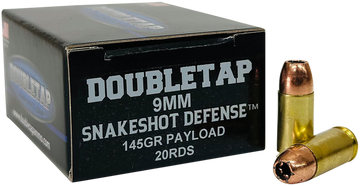 DoubleTap Ammunition Snake Shot 9mm Luger 95gr 20-Rd Shotshell - Box or Case