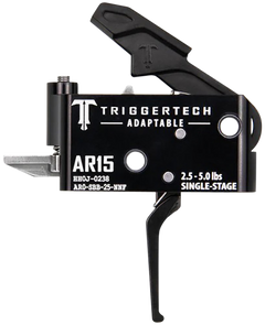TriggerTech Adaptable AR-15 2.5-5.0 lb Single-Stage Flat Trigger - Black