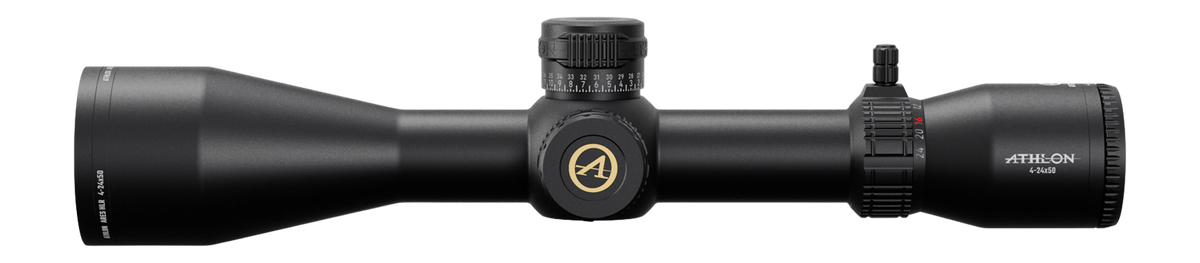 Athlon Ares HLR 4-24x50 30mm Tube SFP Illuminated AHMC1 Fiber Dot MOA Riflescope