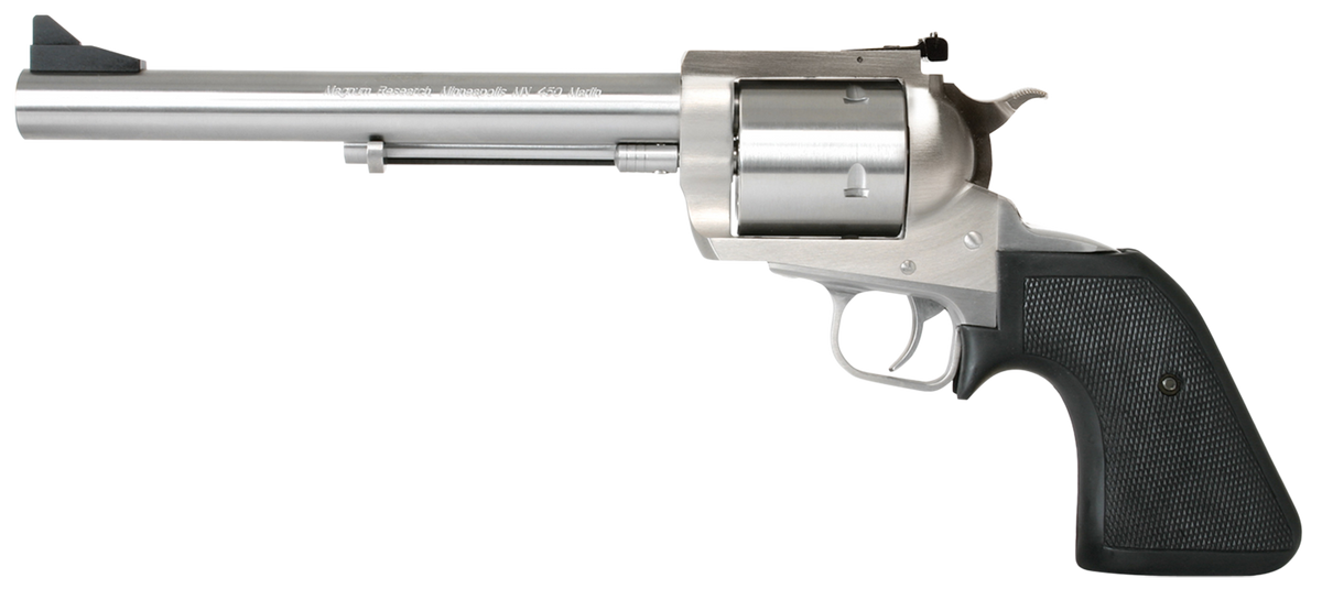Magnum Research BFR Long Cylinder 45-70 Gov 7.5" 5-Shot SAO Revolver - Brushed Stainless