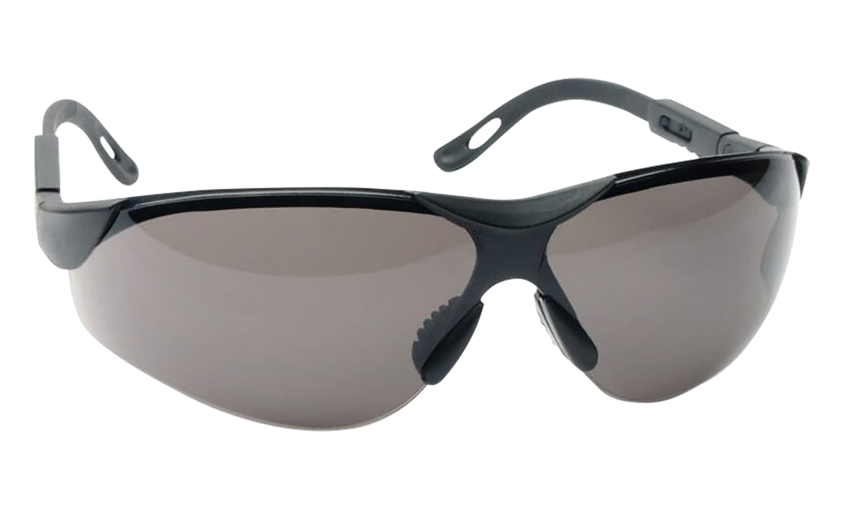 Walkers Game Ear Sport Glasses Elite Gray Lens Polycarbonate Black Half Frame