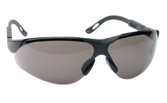 Walkers Game Ear Sport Glasses Elite Gray Lens Polycarbonate Black Half Frame