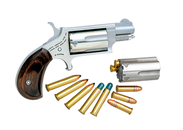 North American Arms 22MSC Mini-Revolver 22 LR/22 WMR 1.13" 5-Rd SAO - Rosewood Birdshead