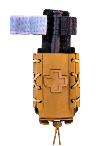 High Speed Gear 11TQK0CB Taco Tourniquet Pouch Coyote Brown Kydex Belt Clip/MOLLE