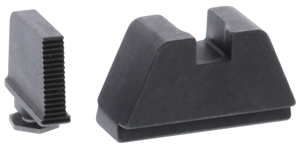 Ameriglo GL470 Optic Compatible Sight Set for Glock 2XL Tall Serrated Front - Black Rear Sight