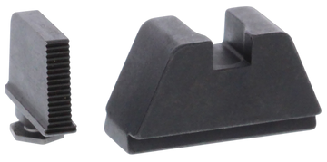Ameriglo GL470 Optic Compatible Sight Set for Glock 2XL Tall Serrated Front - Black Rear Sight