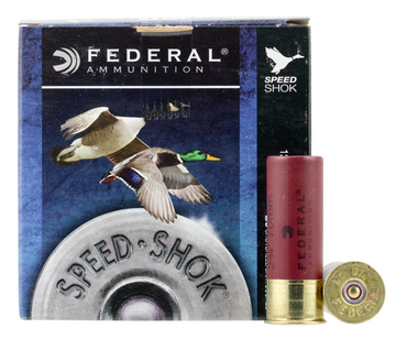 Federal Speed-Shok 12 Gauge 2.75" 1-1/8 oz #3 Shot Steel - Box or Case