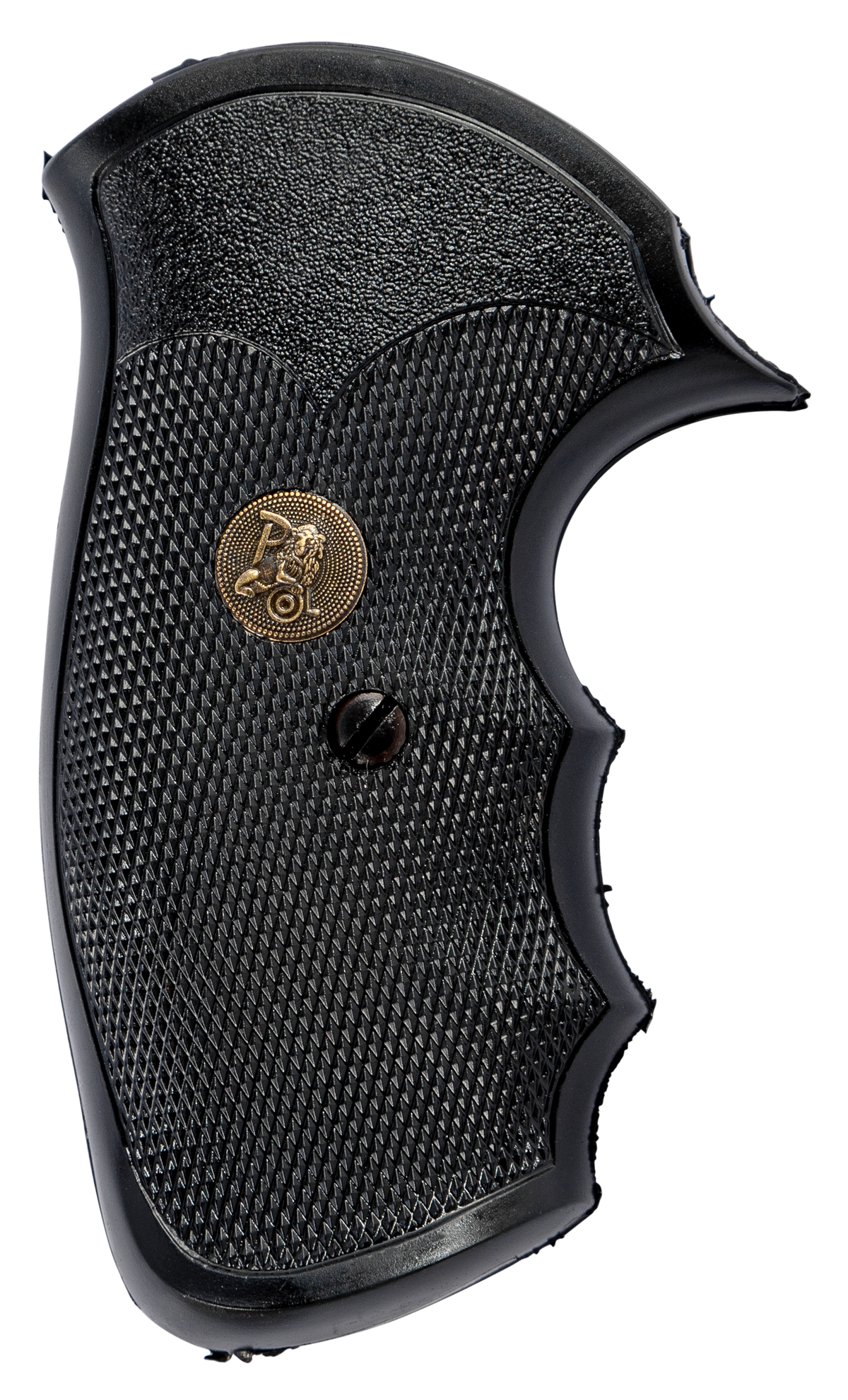 Pachmayr Gripper Grip Checkered Black Rubber w/Finger Grooves S&W J-Frame Square Butt