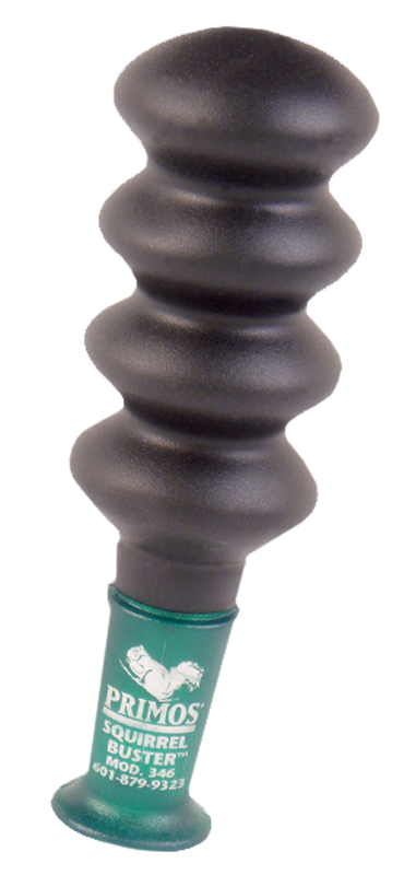 Primos 373 Squirrel Buster Grunter Squirrel Call Fox/Grey/Young Squirrel Sounds Black Rubber
