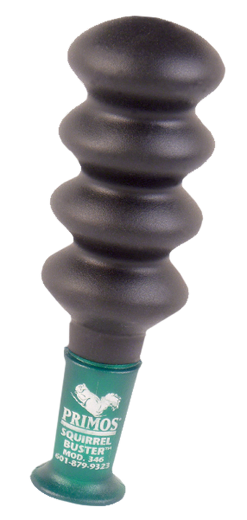 Primos 373 Squirrel Buster Grunter Squirrel Call Fox/Grey/Young Squirrel Sounds Black Rubber