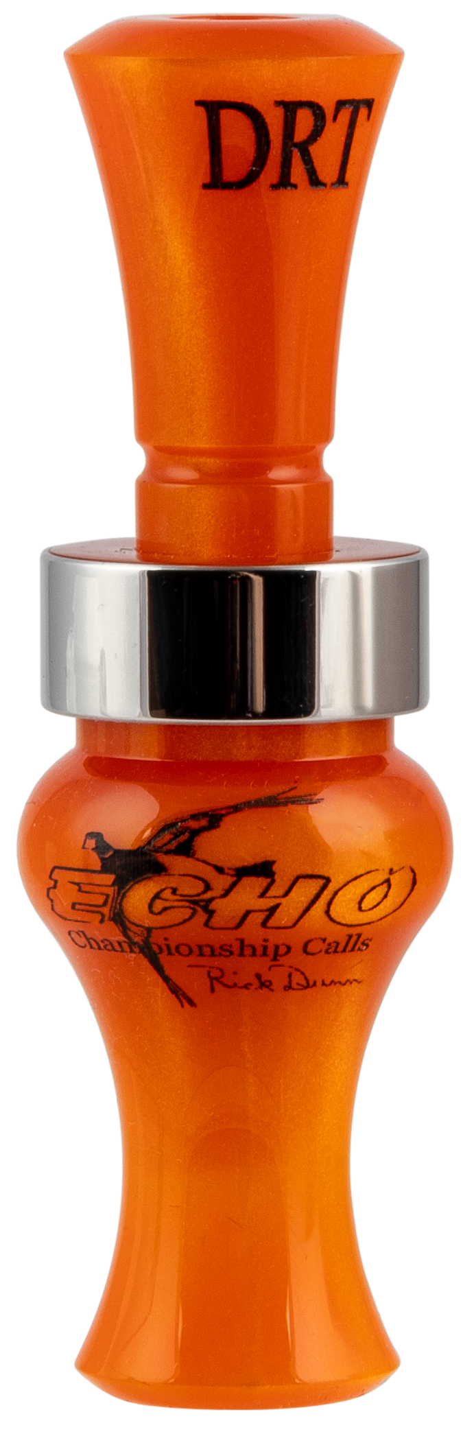 Echo Calls Timber Double Reed Mallard Duck Call - Orange Pearl Acrylic