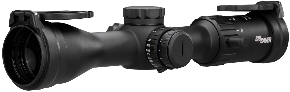 Sig Sauer Electro-Optics Whiskey4 2.5-10x42mm 30mm Tube SFP Quadplex Riflescope - Black
