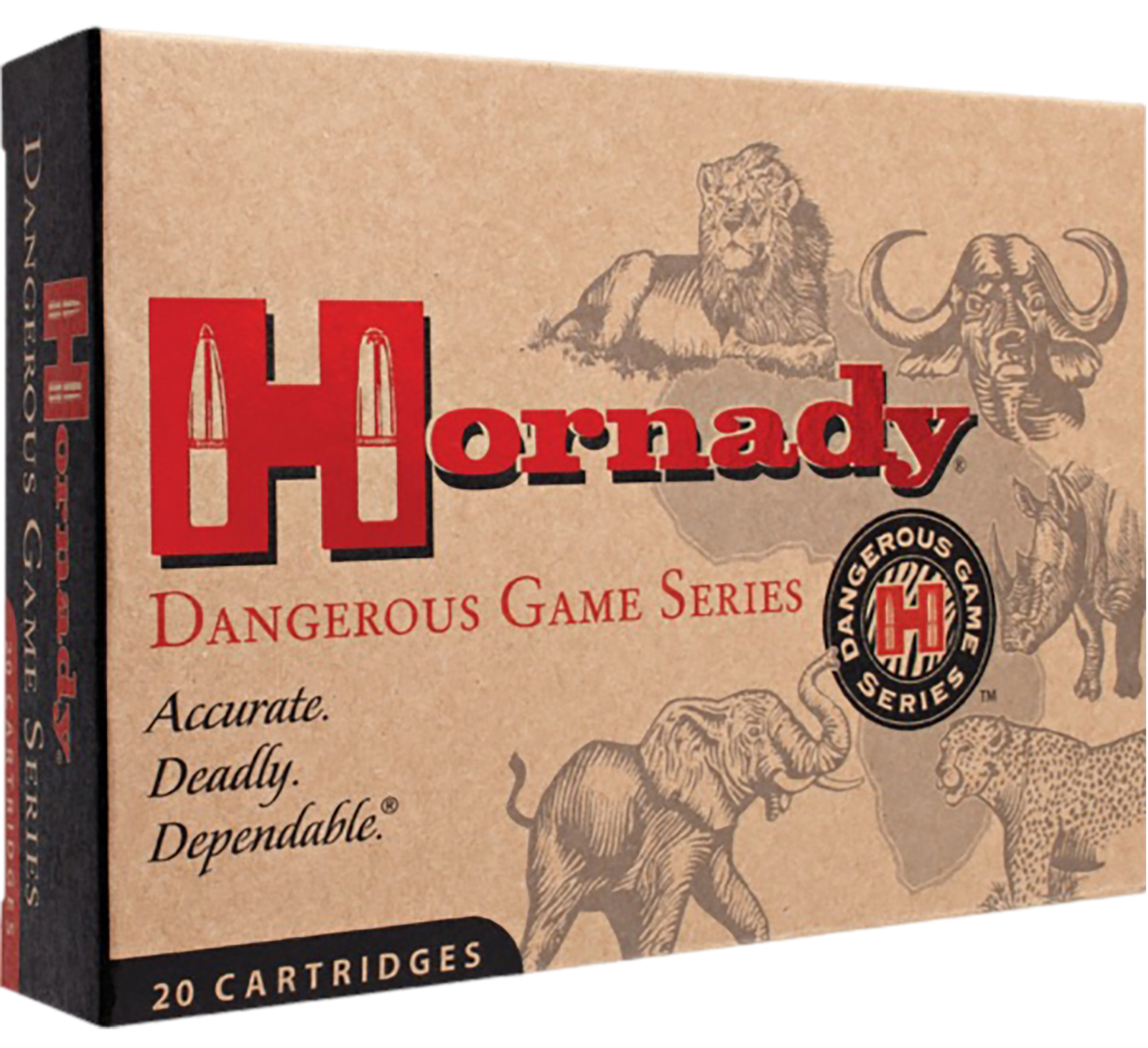 Hornady Dangerous Game Superformance 375 H&H Mag 270gr InterLock Spire Point Recoil Proof - Box or Case