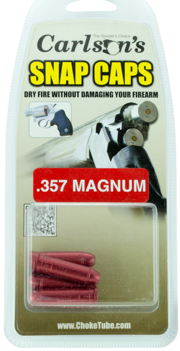 Carlsons Snap Cap 357 Magnum 6-Pack Aluminum Dummy Rounds