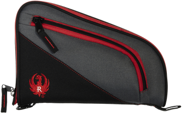 Ruger Tucson 10 inch Handgun Case Black/Gray/Red Polyester Lockable