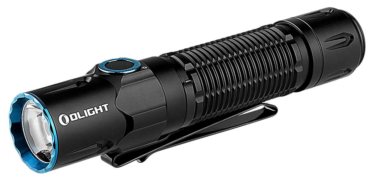 Olight Warrior 3S 2300 Lumens Tactical Flashlight - Black Anodized Aluminum - Rechargeable