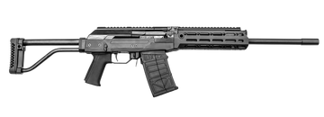 JTS M12AK 12 Gauge 3" 5rd 18.70" Semi-Auto Shotgun - Skeletonized Black Stock
