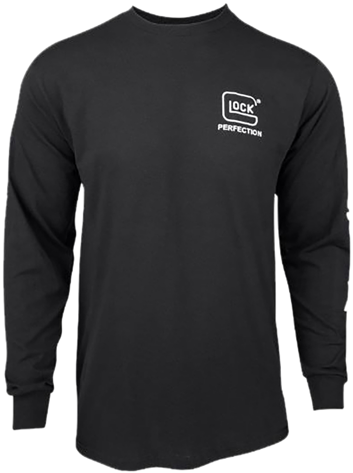 Glock Perfection Long Sleeve Tee Black Pre-Shrunk Cotton - Small