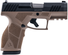 Taurus GX2 9mm Luger 3.37" 10+1 Semi-Auto Pistol - Matte Black / Brown