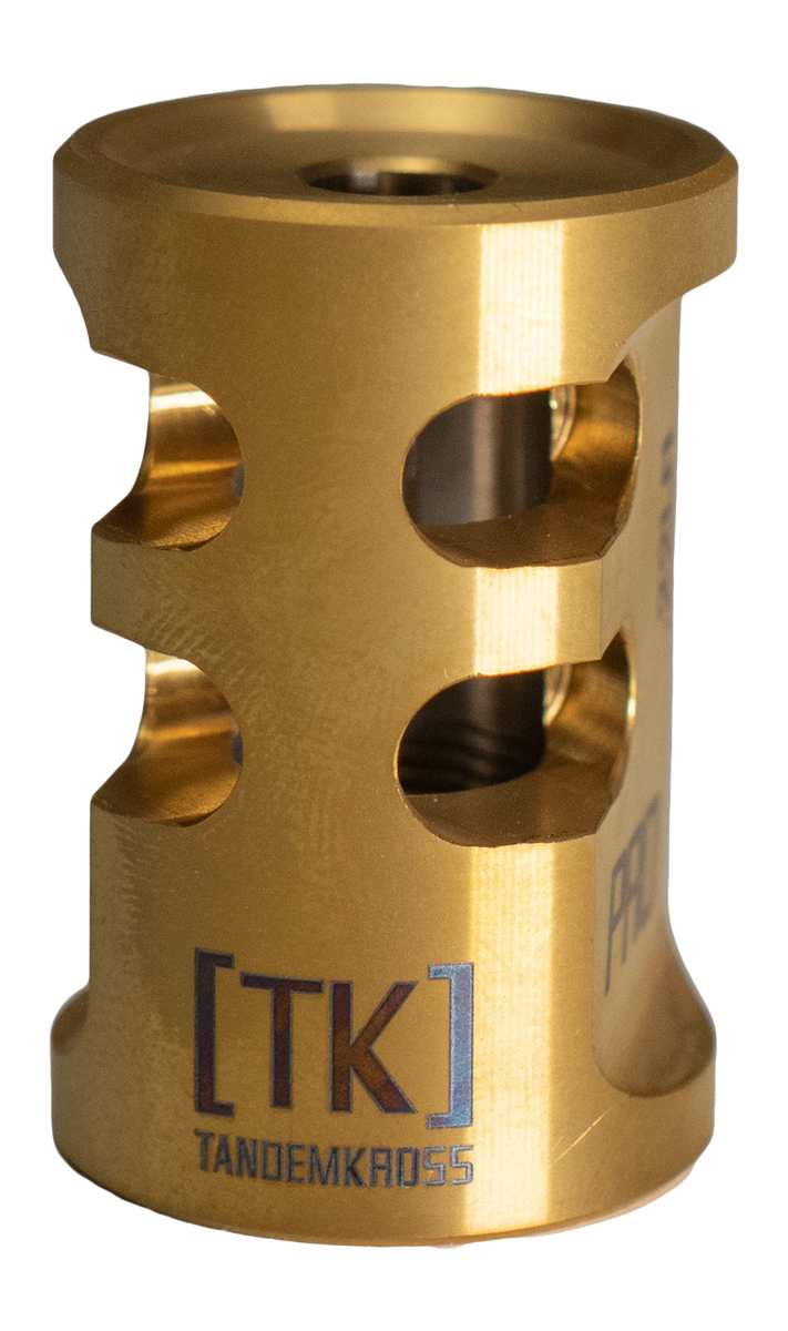 TandemKross Game Changer PRO .22 LR 1/2x28 Gold Compensator