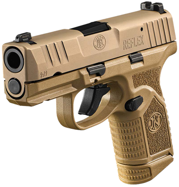 FN Reflex 9mm Luger 3.30" 10+1 Semi-Auto Micro-Compact Pistol - FDE