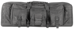 NcSTAR VISM Double Carbine Case 42" Urban Gray PVC Nylon - Foam Padded, Lockable Zippers, MOLLE