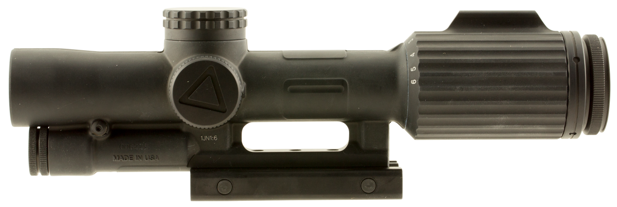 Trijicon VCOG 1-6x24mm 30mm Tube LED Illuminated Green Segmented Circle/Crosshair Mil Reticle Riflescope - Matte Black