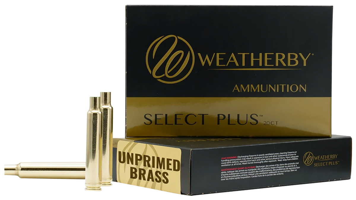 Weatherby BRASS653 Unprimed Brass Cases 6.5-300 Weatherby Mag 20/Box
