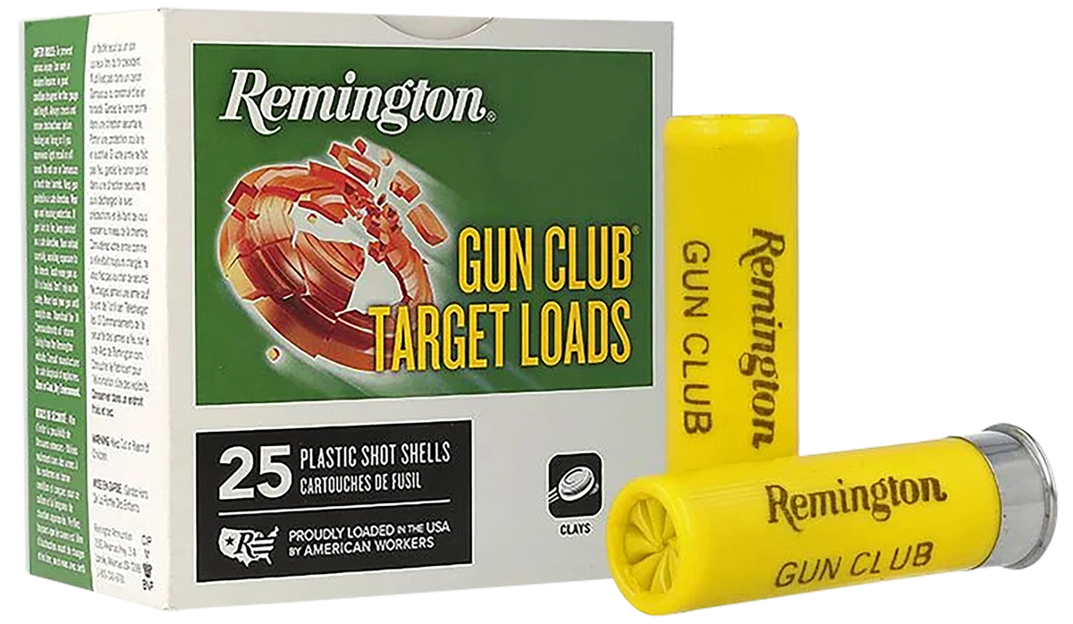 Remington Ammunition Gun Club 20 Gauge 2.75" 7/8 oz #8 Shot Target Load - Box or Case
