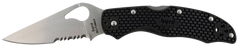 Spyderco Byrd Harrier 2 Lightweight 3.36" Part Serrated 3Cr13MoV FRN Folding Knife