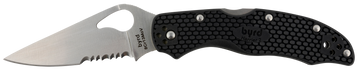 Spyderco Byrd Harrier 2 Lightweight 3.36" Part Serrated 3Cr13MoV FRN Folding Knife