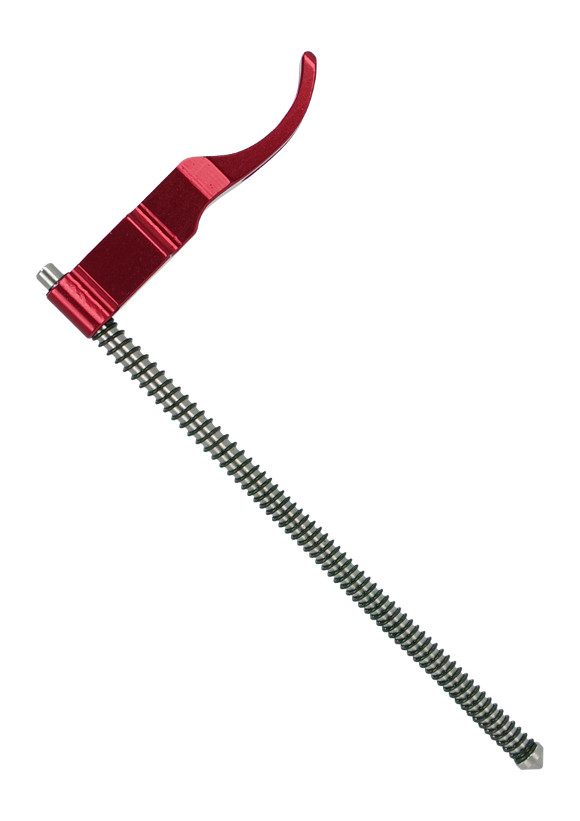 Tandem Kross Spartan Skeletonized Charging Handle for Ruger 10/22 - Red