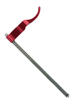 Tandem Kross Spartan Skeletonized Charging Handle for Ruger 10/22 - Red