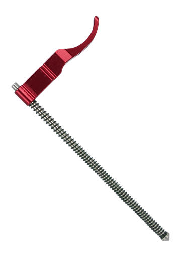 Tandem Kross Spartan Skeletonized Charging Handle for Ruger 10/22 - Red