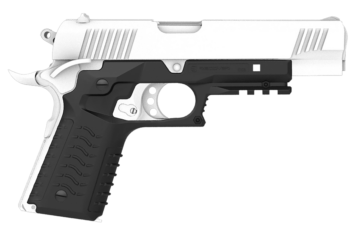 Recover Tactical CC3H-01 Standard Frame 1911 Polymer Grip & Rail System - Black