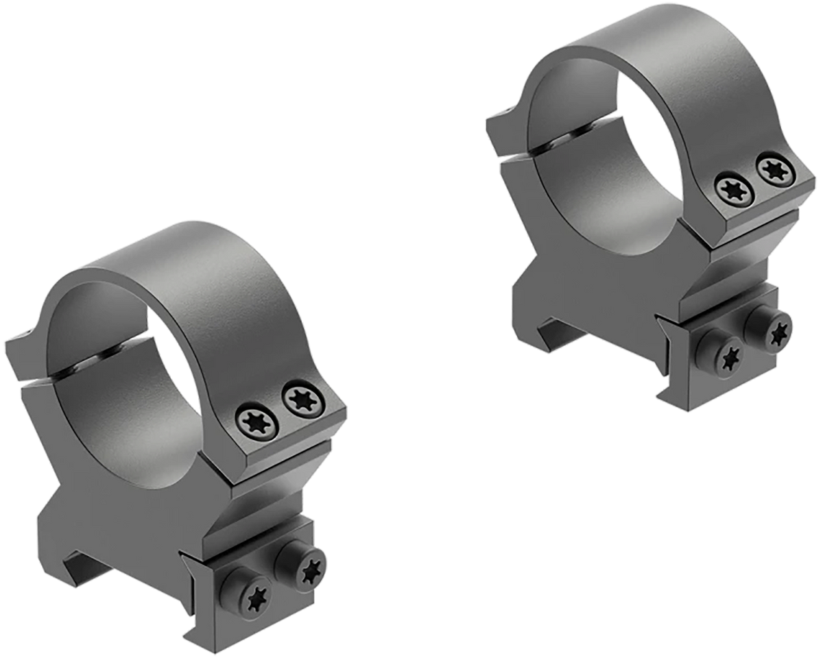 Leupold PRW2 Cross-Slot 1" High Matte Black Steel Scope Rings - Pair