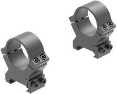 Leupold PRW2 Cross-Slot 1" High Matte Black Steel Scope Rings - Pair