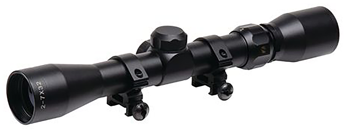 TruGlo Trushot 2-7x32mm Duplex Reticle Rifle Scope - Matte Black