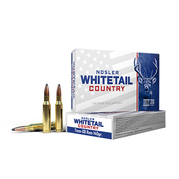 Nosler Whitetail Country 7mm-08 Rem 140gr Solid Base - Box or Case