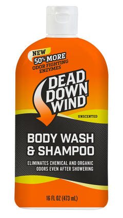 Dead Down Wind Shampoo/Body Wash Odor Eliminator 16 oz Unscented